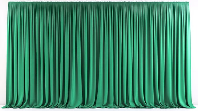 green curtains Dubai