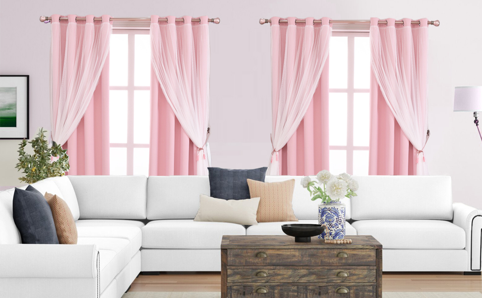 pink curtains Dubai
