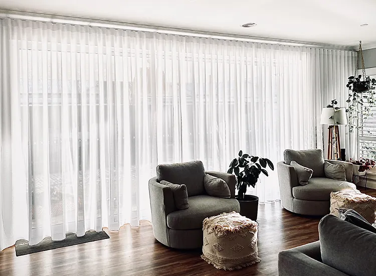 sheer curtains in Dubai