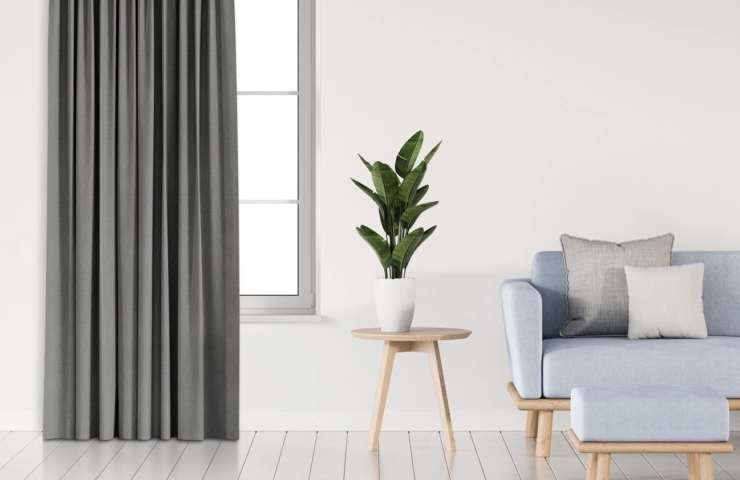 grey curtains Dubai