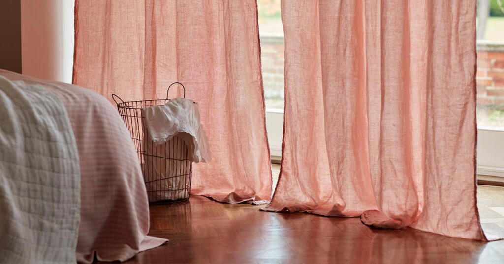 pink curtains Dubai