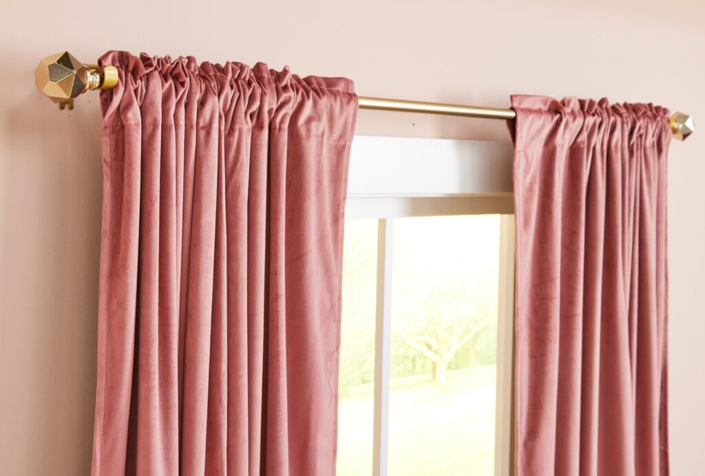 pink curtains Dubai