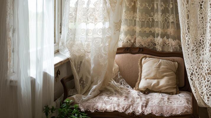 lace curtains Dubai