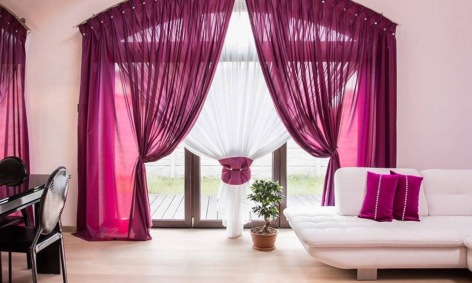 pink curtains Dubai