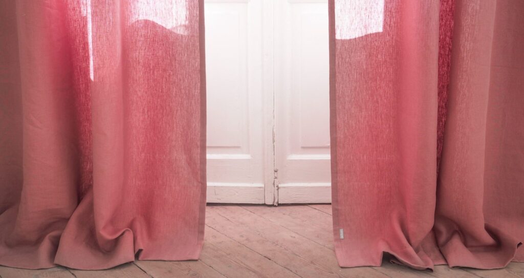 pink curtains Dubai