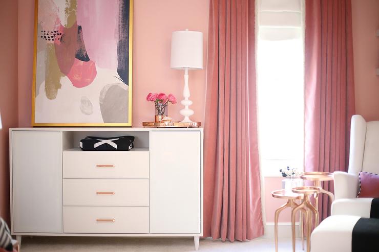 pink curtains Dubai