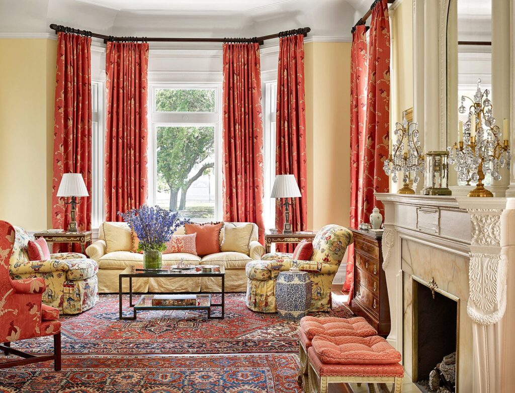 red curtains dubai