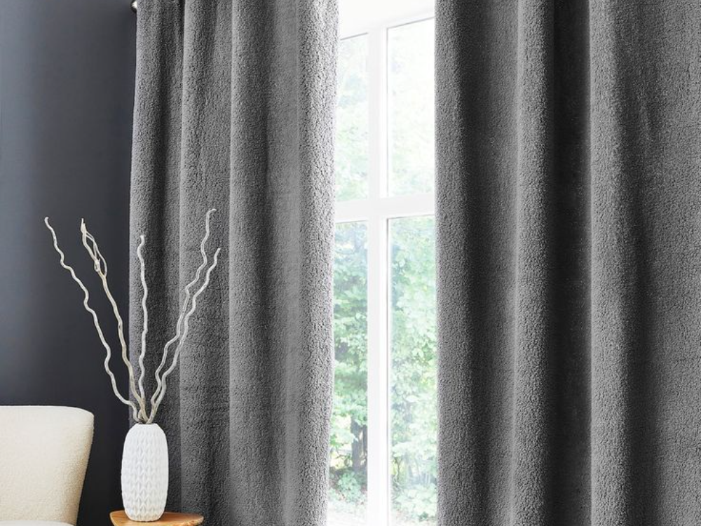 Grey curtains
