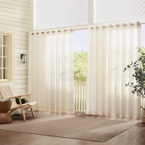 Luxury sheer curtains for outdoor spaces in Dubai