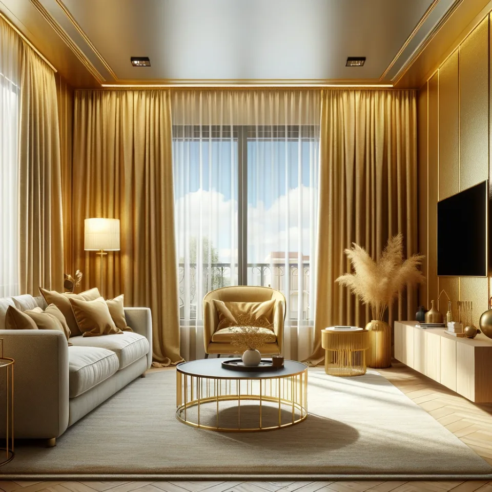 Gold Curtains Dubai