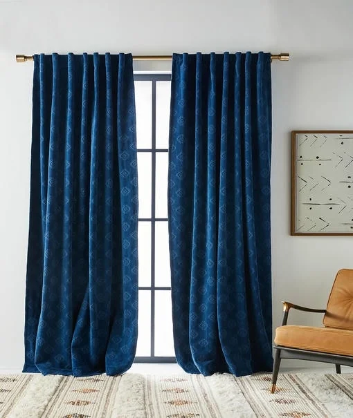 blue curtains Dubai